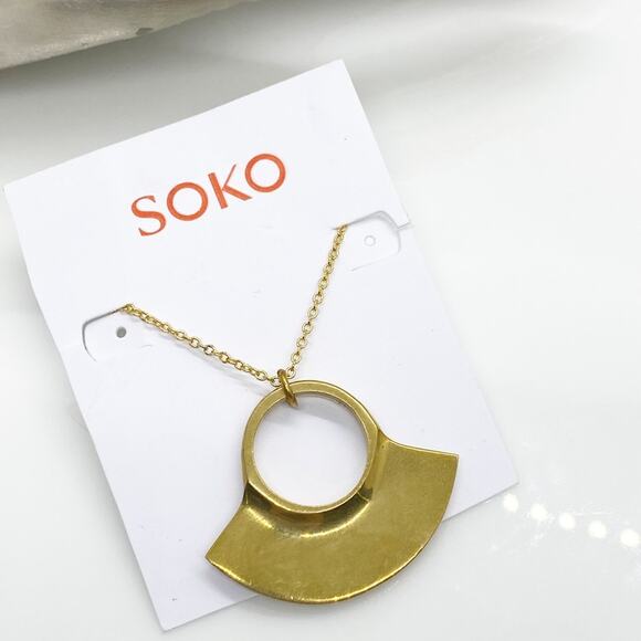 NEW Anthropologie x Soko Petite Paddle Pendant - Picture 5 of 10